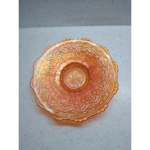 Fenton marigold carnival glass Persian medallion 6" plate